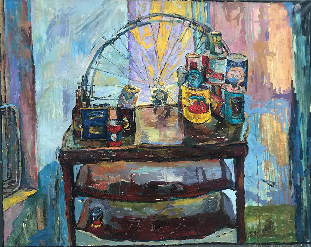 <b>Moulin Rouge (2020)</b><br />48x60"<br />Oil on canvas