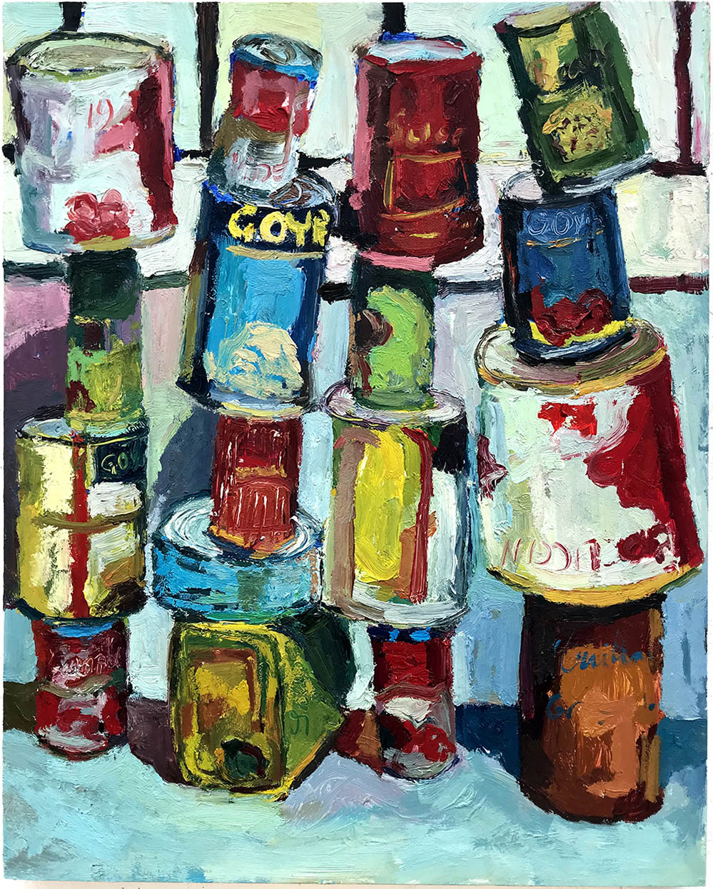 <b>Prisonned (2020)</b><br />20x16"<br />Oil on wood panel