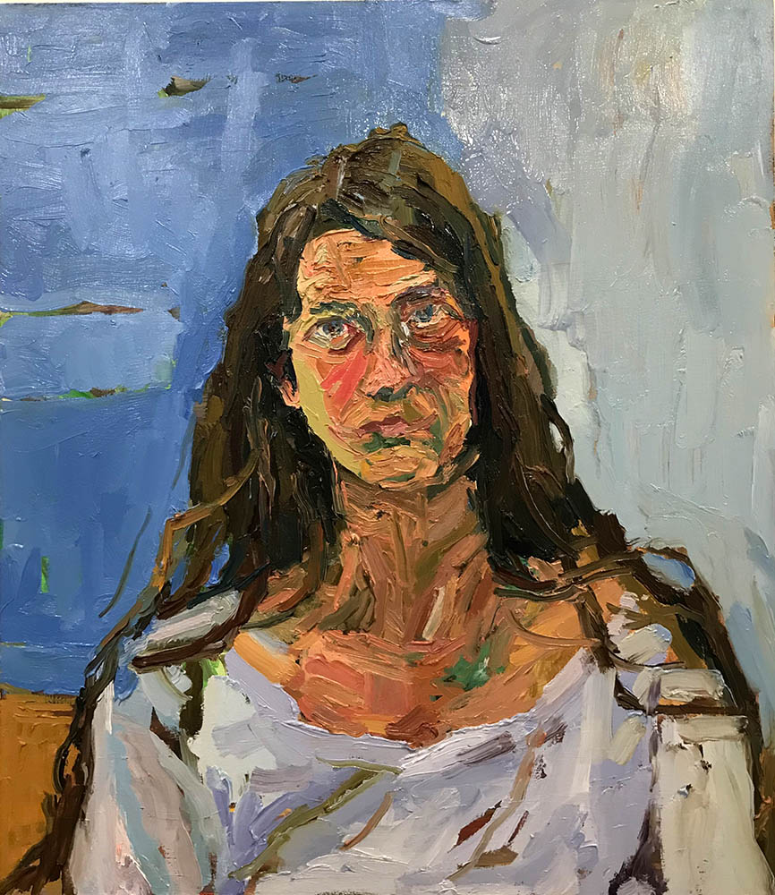 <b>Heloise (2022)</b><br />24x18"<br />Oil on wood