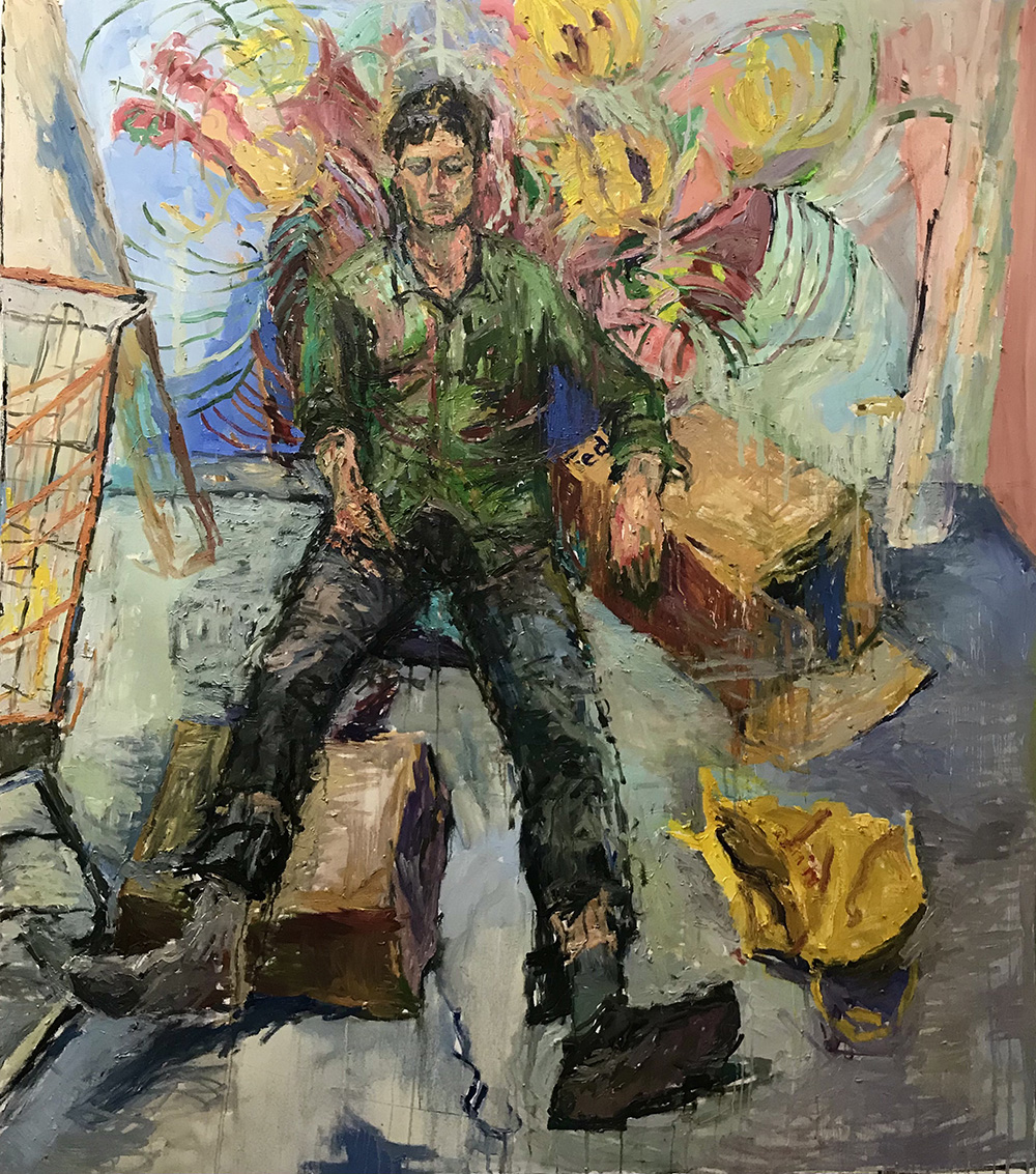 <b>After Covid (2021)</b><br />60x48"<br />Oil on canvas