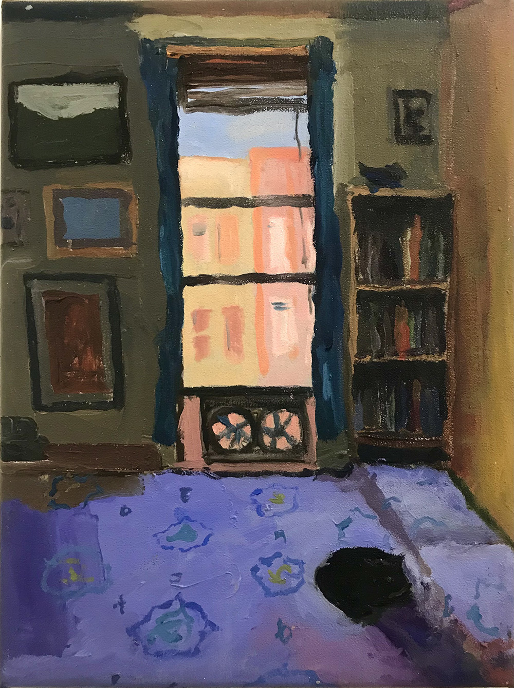 <b>Sleeping Bailey (2022)</b><br />10x8"<br />Oil on linen